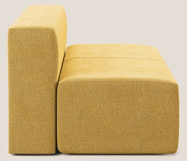 Nettuno modulo centrale maxi in morbido tessuto bouclè T07 giallo