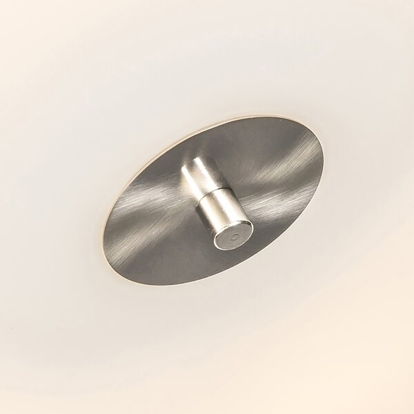 Lampada da soffitto intelligente color tortora 70 cm incl. 6 lampadine WiFi A60 - Drum Jute