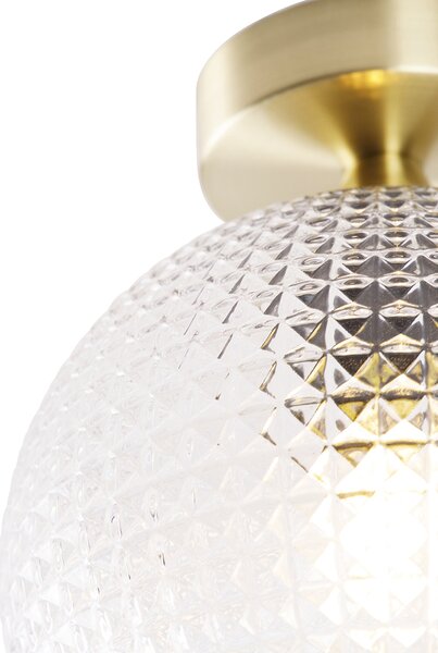 Lampada da soffitto Art Déco intelligente in ottone con Wi-Fi A60 - Sphere