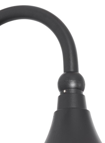 Lampada da parete per esterni intelligente nera IP44 con WiFi A60 - Daphne