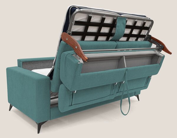 Pegaso divano letto con poggiatesta reclinabili e rivestimento T02 pet