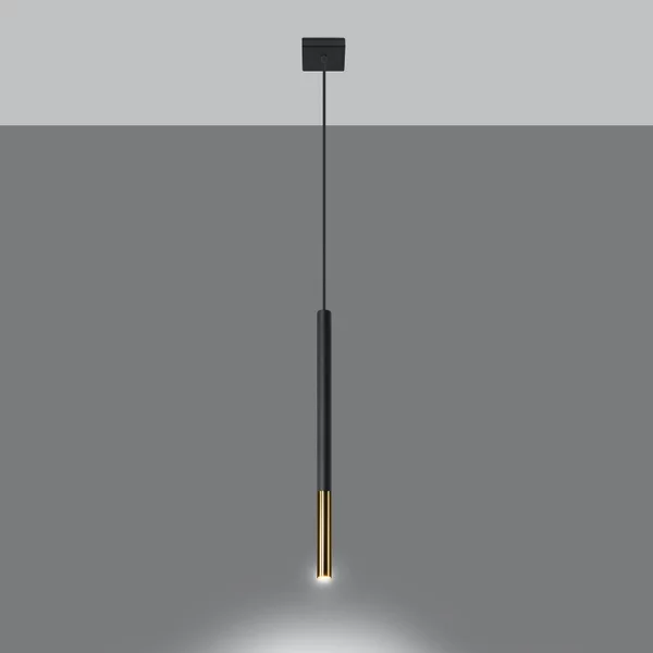 Lampadario a Sospensione MOZAICA 1 G9 Nero/Oro Colore Nero e Oro