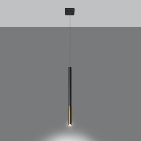 Lampadario a Sospensione MOZAICA 1 G9 Nero/Oro Colore Nero e Oro