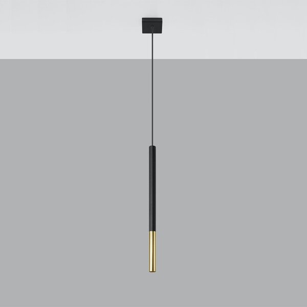 Lampadario a Sospensione MOZAICA 1 G9 Nero/Oro Colore Nero e Oro