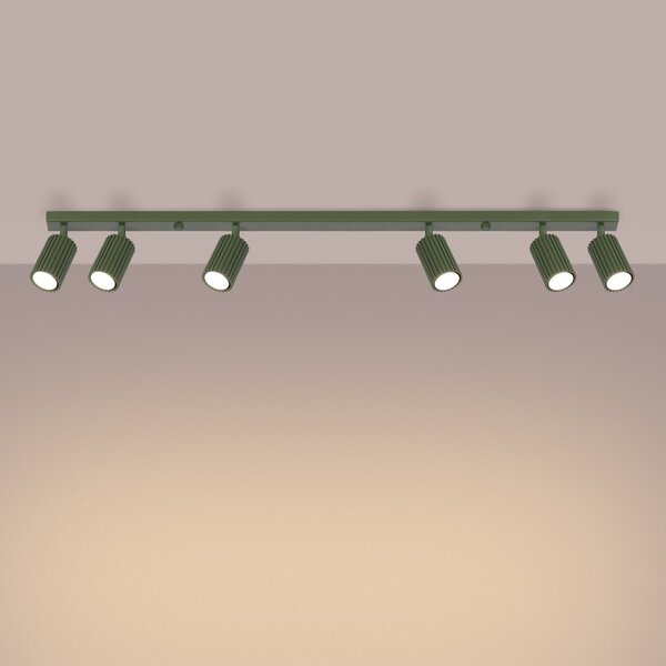 Applique da soffitto KARBON 6L in Alluminio 6xGU10