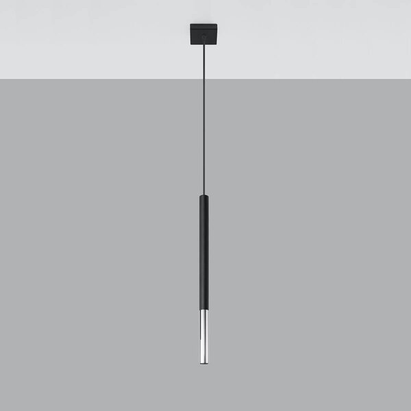 Lampadario a Sospensione MOZAICA 1 G9 Nero/Cromo