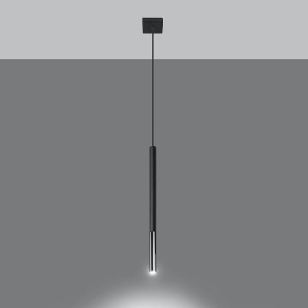 Lampadario a Sospensione MOZAICA 1 G9 Nero/Cromo
