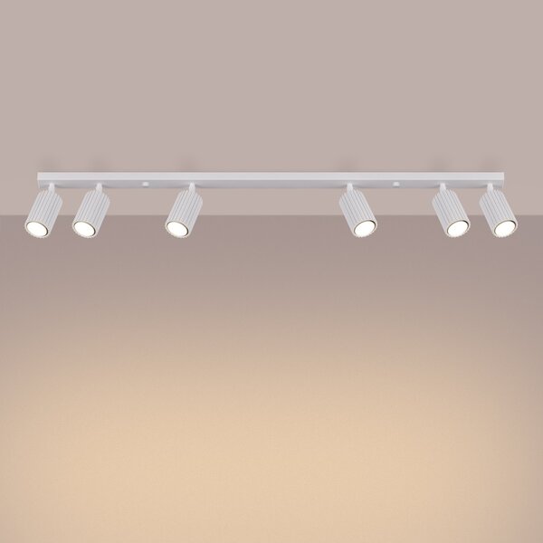 Applique da soffitto KARBON 6L in Alluminio 6xGU10