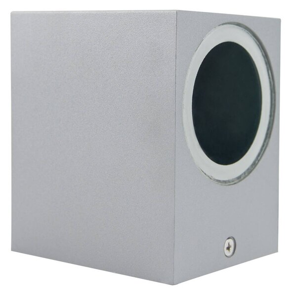 Applique Quadrata Monodirezionale IP65 - GU10 Grigio