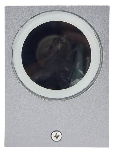 Applique Quadrata Monodirezionale IP65 - GU10 Grigio