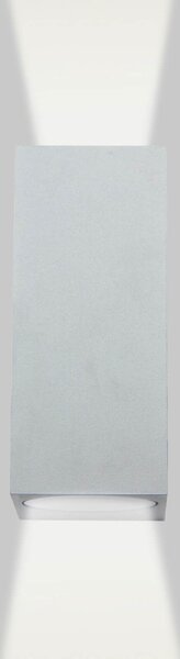 Applique Rettangolare Bidirezionale IP65 - GU10 Grigio