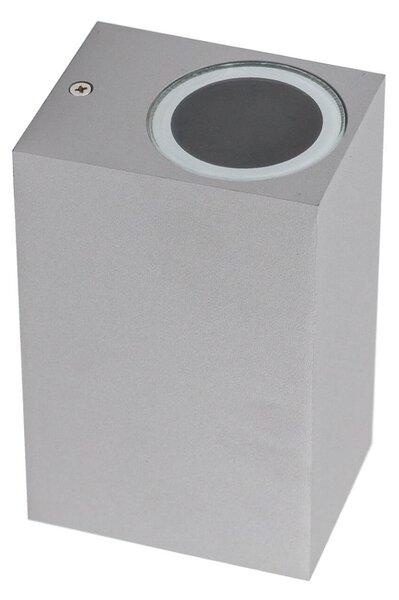 Applique Rettangolare Bidirezionale IP65 - GU10 Grigio