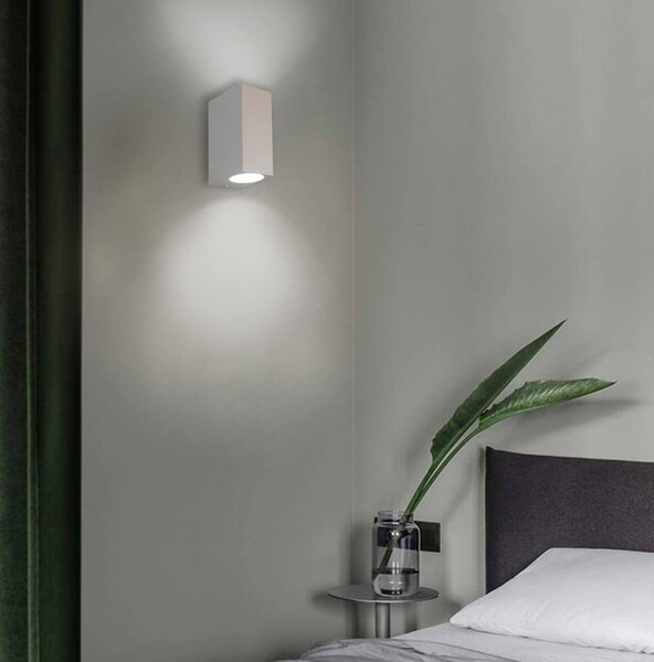 Applique Rettangolare Bidirezionale IP65 - GU10 Grigio