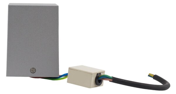 Applique Quadrata Monodirezionale IP65 - GU10 Grigio