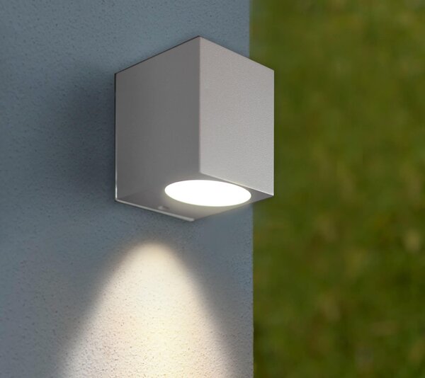 Applique Quadrata Monodirezionale IP65 - GU10 Grigio