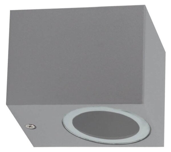Applique Quadrata Monodirezionale IP65 - GU10 Grigio