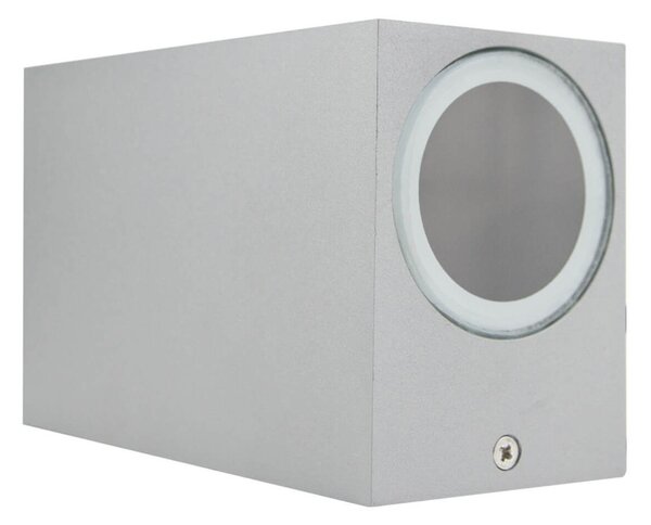 Applique Rettangolare Bidirezionale IP65 - GU10 Grigio