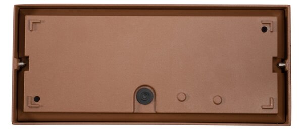 Applique Line Design E27 Mattone Ruggine Corten IP65 Antiabbagliamento