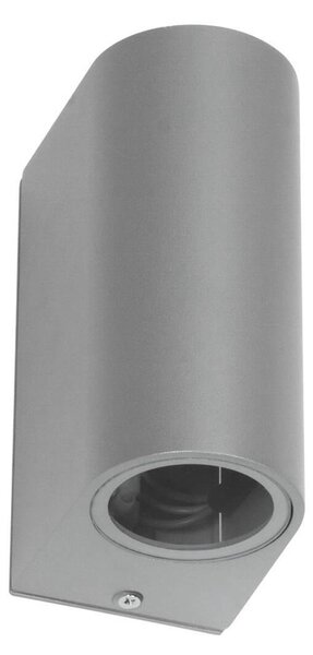 Applique da Esterno Bidirezione IP65 GU10 Stondata - Grigio