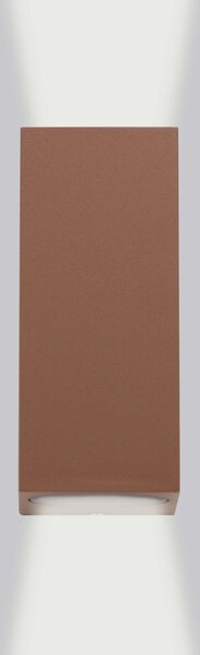 Applique Rettangolare Bidirezionale IP65 - GU10 Corten