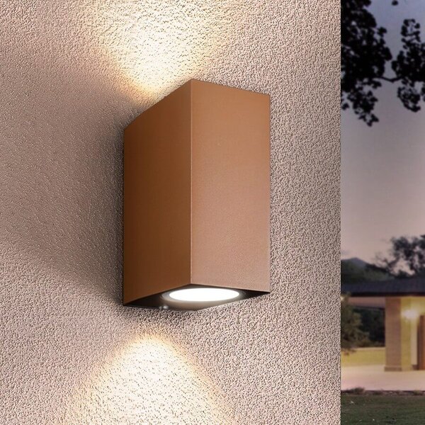 Applique Rettangolare Bidirezionale IP65 - GU10 Corten