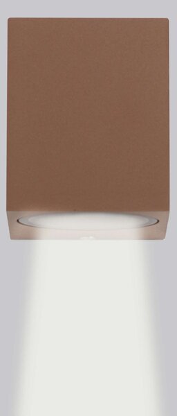 Applique Quadrata Monodirezionale IP65 - GU10 Corten