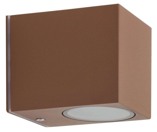 Applique Quadrata Monodirezionale IP65 - GU10 Corten
