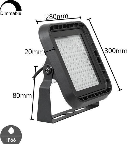 Faro LED 28.000lm dimmerabile 1-10V IP66 - Premium Colore Bianco 5.000K