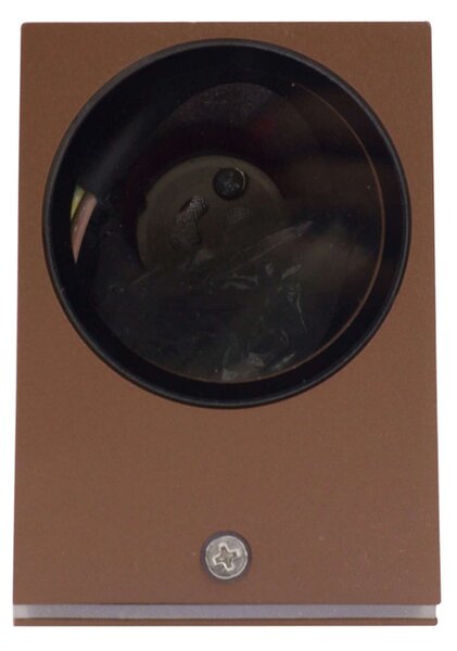 Applique Quadrata Monodirezionale IP65 - GU10 Corten