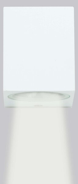 Applique Quadrata Monodirezionale IP65 - GU10 Bianco