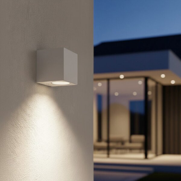 Applique Quadrata Monodirezionale IP65 - GU10 Bianco