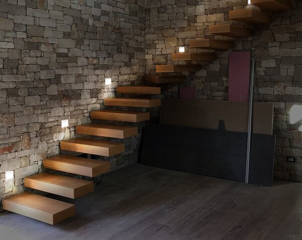 Segnapasso LED per scatola 503 3.5W IP65 Luce Asimmetrica Colore Bianco Naturale 4.200K