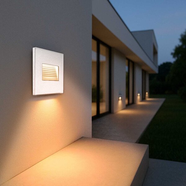 Segnapasso LED per scatola 503 3.5W IP65 Luce Asimmetrica Colore Bianco Naturale 4.200K