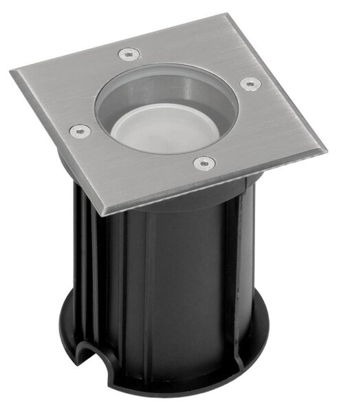 Faretto Carrabile Quadrato GU10 IP67 con Doppio Pressacavo