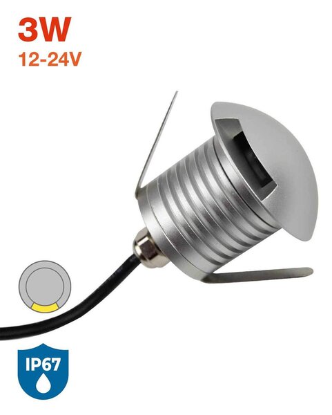 Faretto 3W Monodirezione IP67 - Professional Colore Bianco Naturale 4.000K