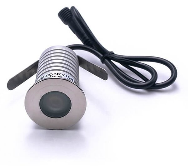 Faretto Segnapasso LED 3W IP67 Acciaio Inox Professional Colore Bianco Naturale 4.000K