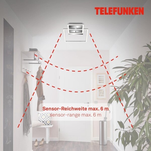 Telefunken 318608TF - Plafoniera LED con sensore FRAME LED/17W/230V 3000K