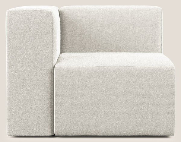 Nettuno modulo angolo/laterale in morbido tessuto bouclè T07 bianco