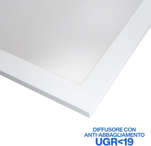 Pannello LED a Sospensione 60x30 32W UGR19 CCT con driver Philips Colore Bianco Variabile CCT