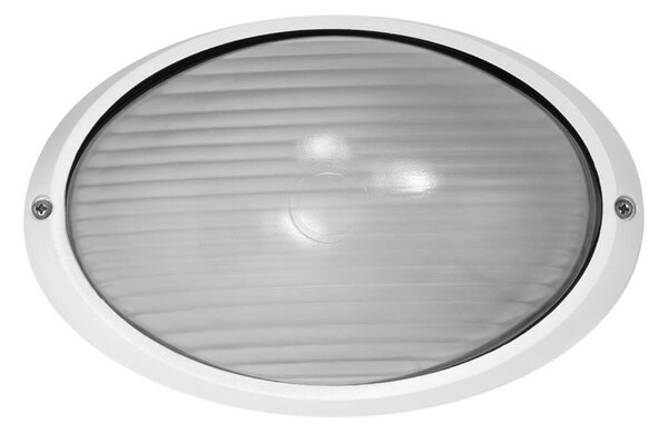 Applique da esterno Ovale E27 bianca IP54 Colore Bianco