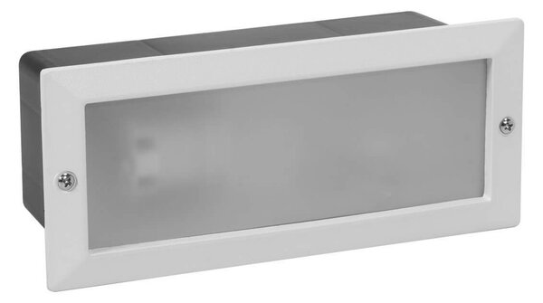 Segnapasso da Incasso IP44 Bianco con Base E27 Colore Bianco