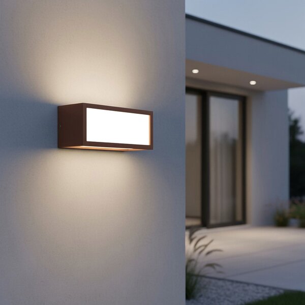 Applique Flute Design - E27 Mattone (Ruggine - Corten)