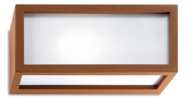 Applique Flute Design - E27 Mattone (Ruggine - Corten)