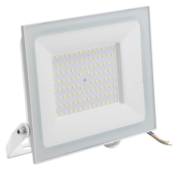 Faro LED 100W Slim Bianco IP65 - con Osram chip LED Colore Bianco Caldo 3.000K