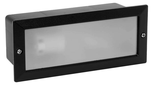 Segnapasso da Incasso IP44 Nero con Base E27