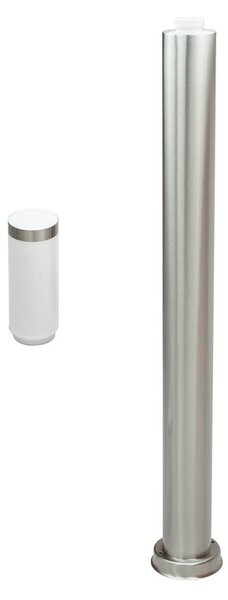 Paletto da Giardino 100cm Acciaio Inox IK06 IP54 Base E27