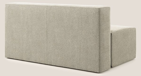 Nettuno modulo centrale maxi in morbido tessuto bouclè T07 beige