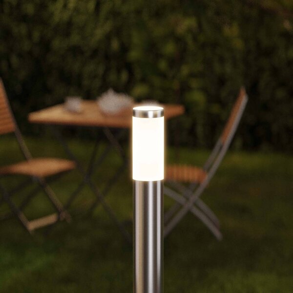 Paletto da Giardino 100cm Acciaio Inox IK06 IP54 Base E27