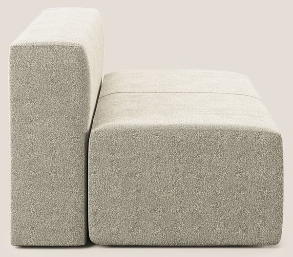 Nettuno modulo centrale maxi in morbido tessuto bouclè T07 beige