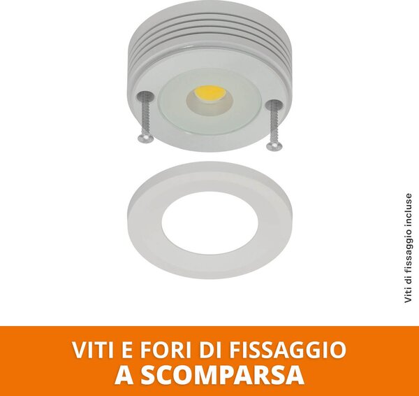 Faretto LED a superficie 5W IP65 220V Dimmerabile Bianco - Professional Colore Bianco Naturale 4.000K